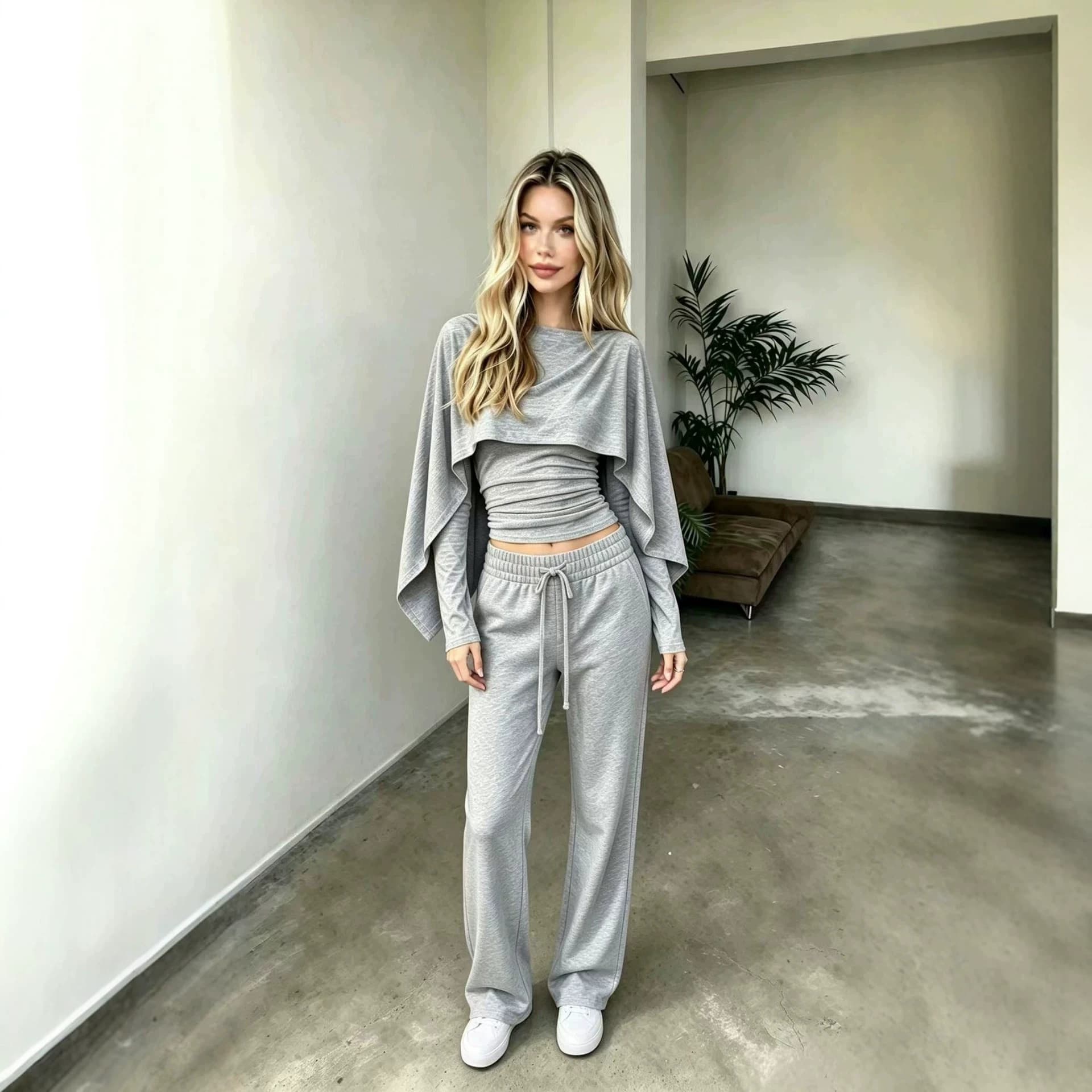 Layered Shawl Suit, image 1