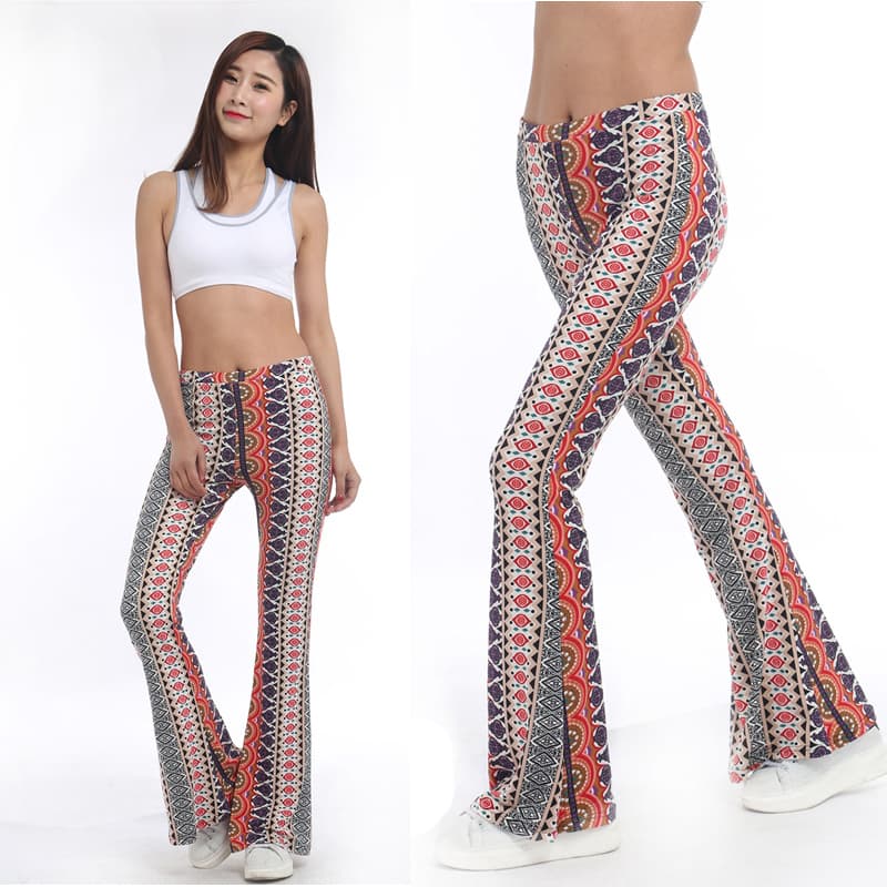 Printed Flared Leggings, image 1
