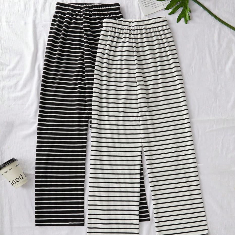 Striped Loungewear Trousers, image 3