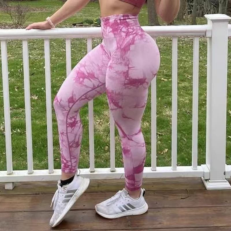 Seamless Tie-Dye Leggings, image 4