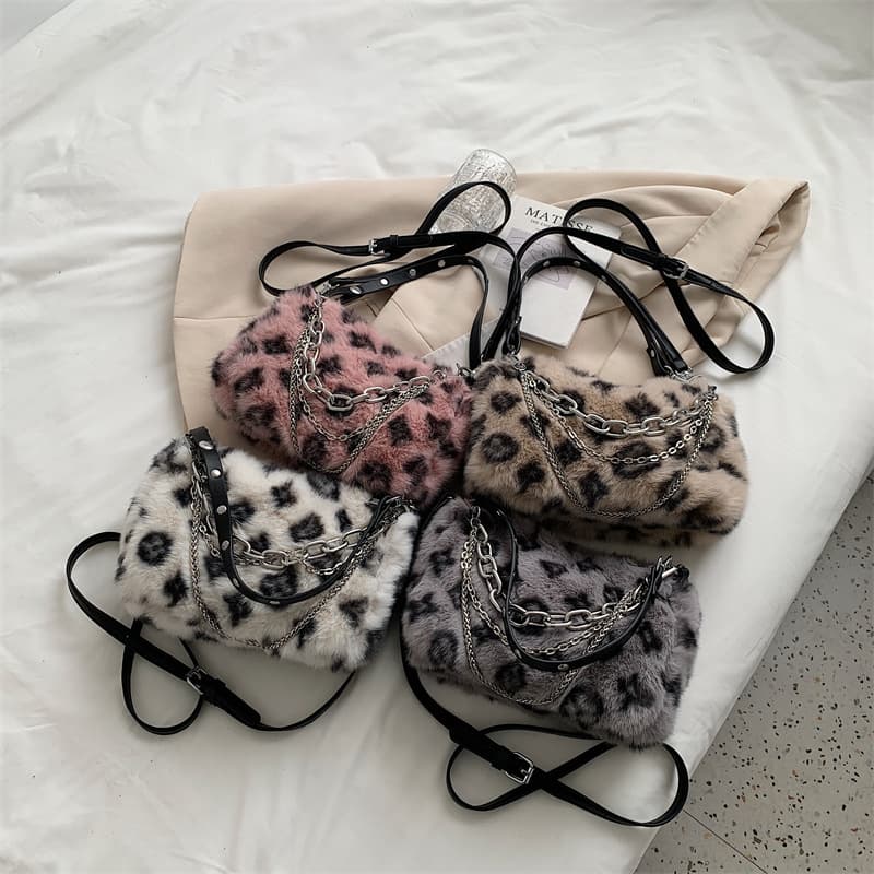 Plush Chain Shoulder Bag, image 6