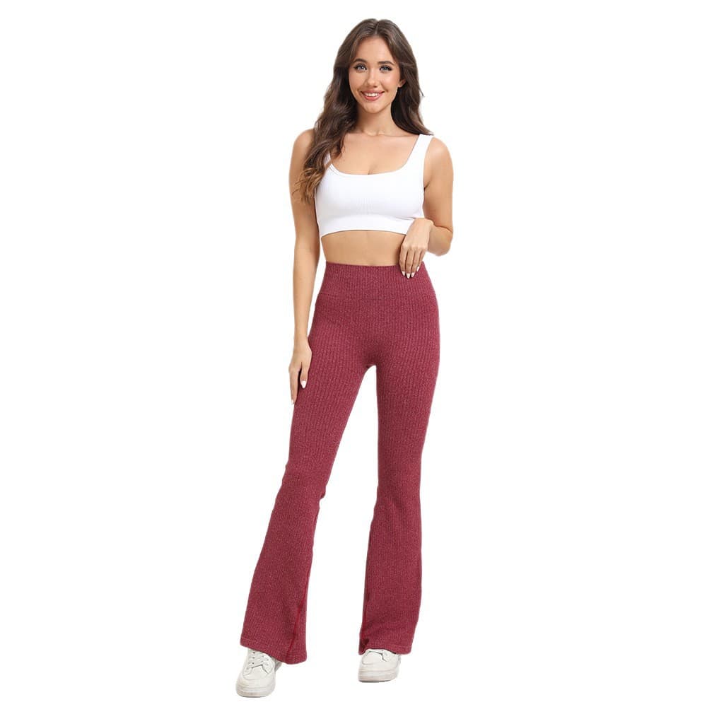 Seamless Yoga Flare Trousers, image 5