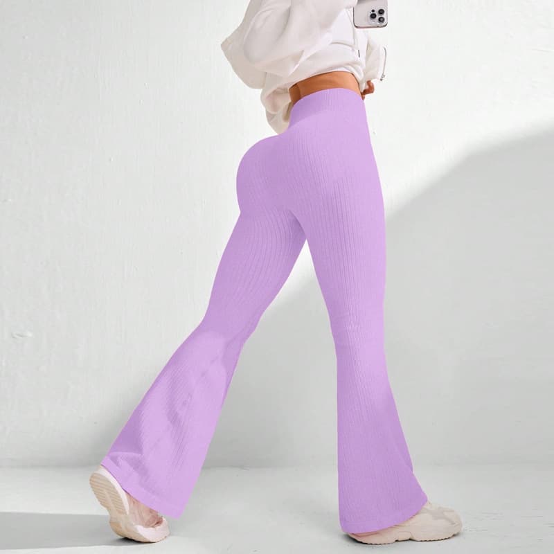 Ribbed Flared Trousers, image 7