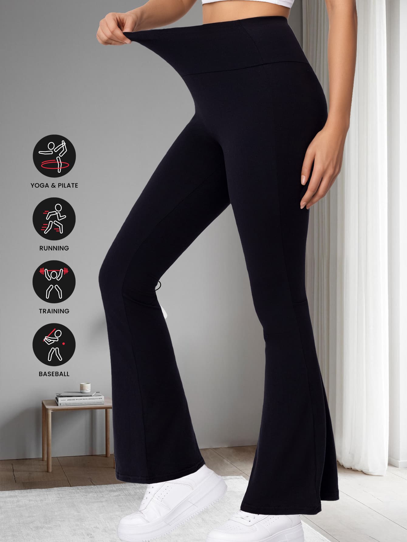 High-Waist Yoga Leggings, image 1