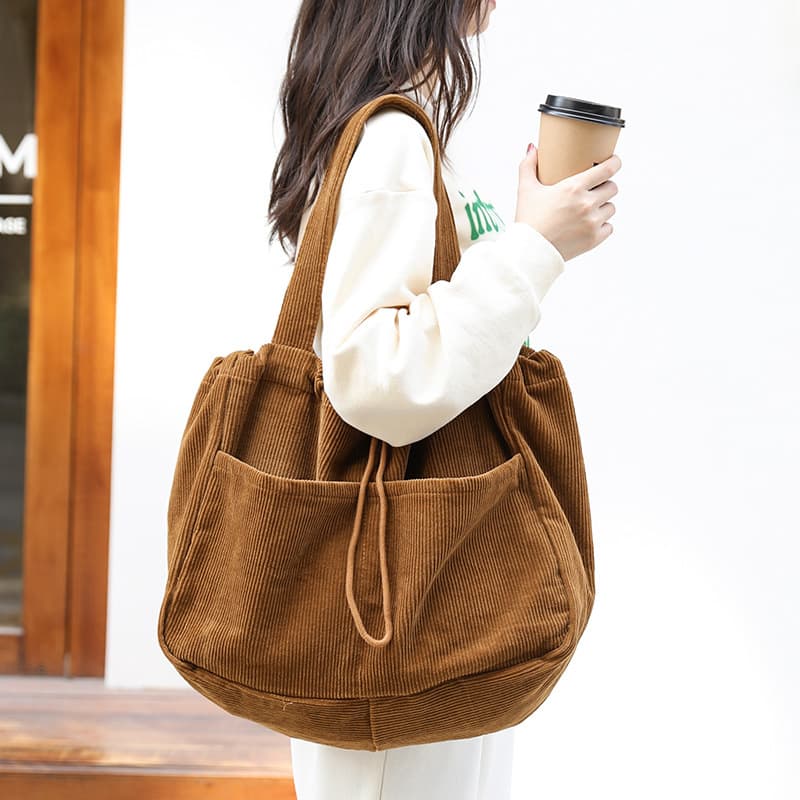 Corduroy Shoulder Bag, image 1