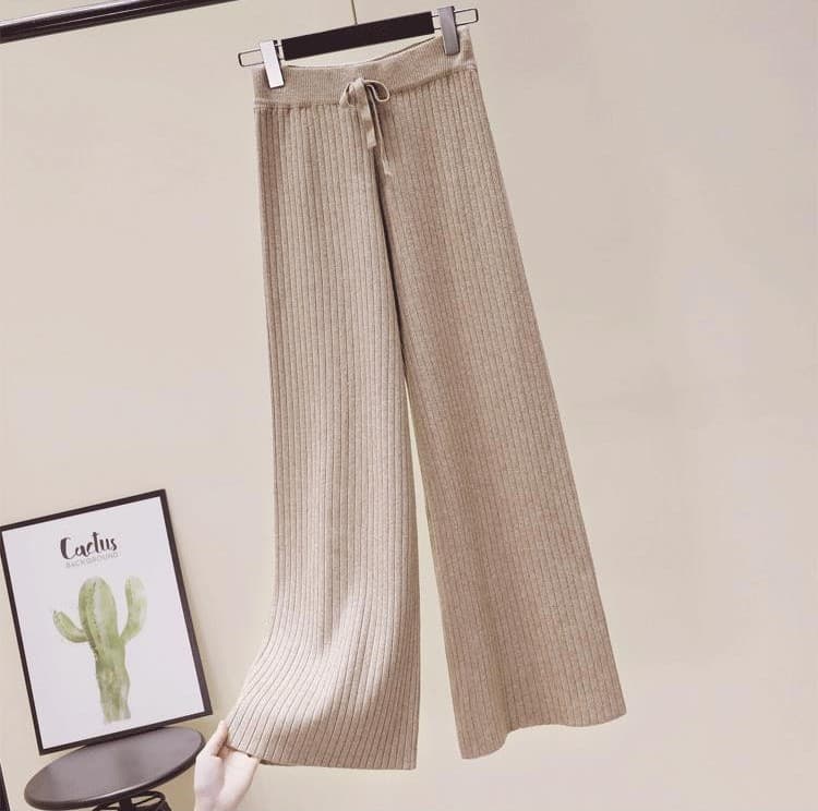 Straight-Leg Knitted Trousers, image 7