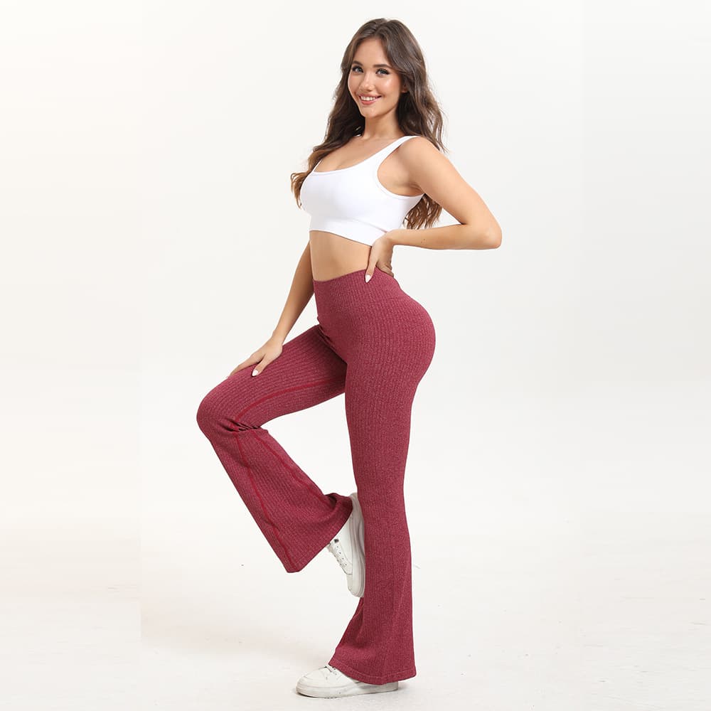 Seamless Yoga Flare Trousers, image 1