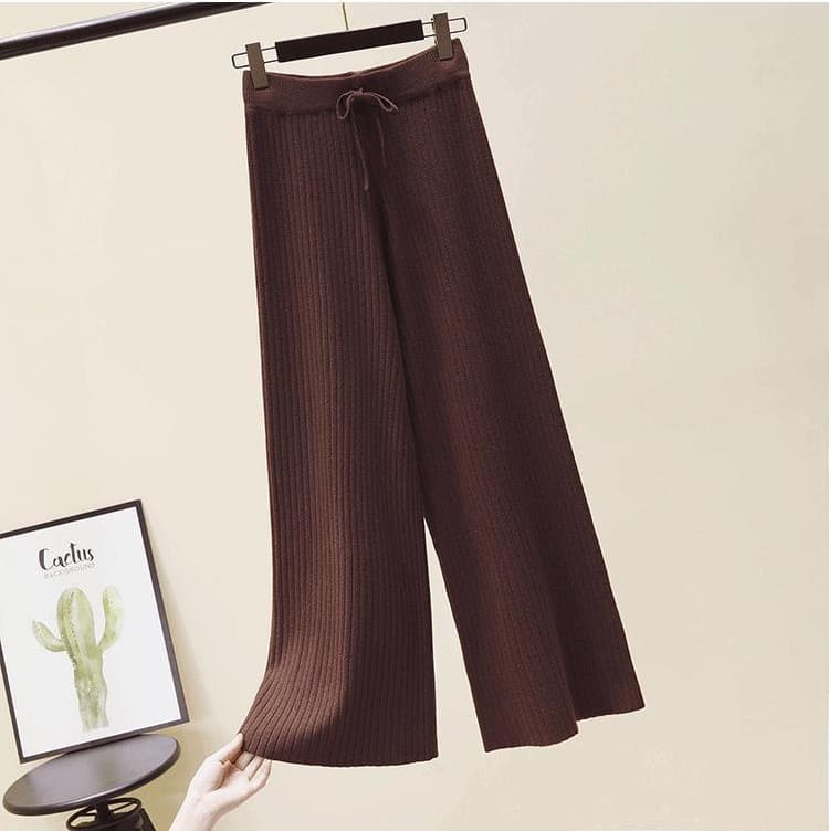Straight-Leg Knitted Trousers, image 5