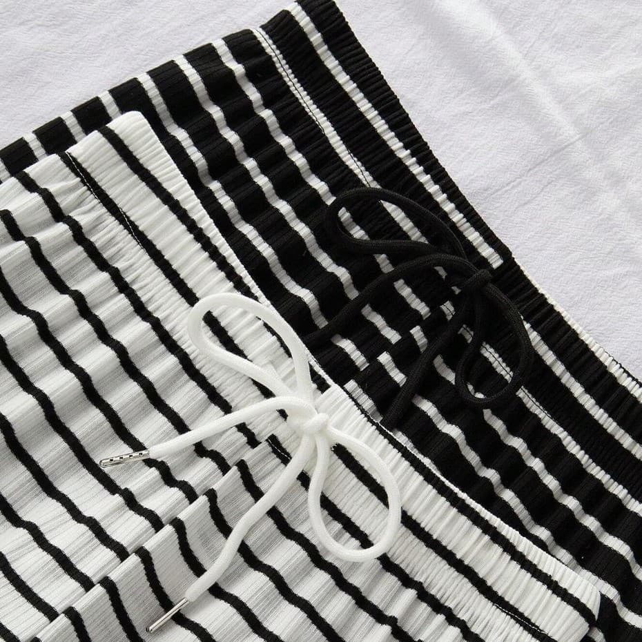 Striped Loungewear Trousers, image 5