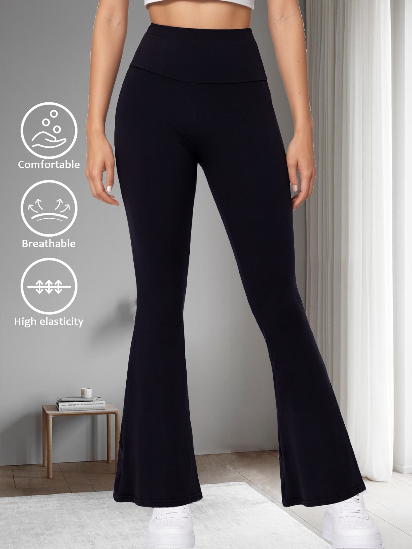 High-Waist Yoga Leggings, image 2